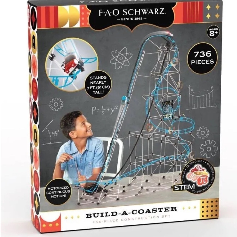 FAO Schwarz Build A Coaster-Brand New!